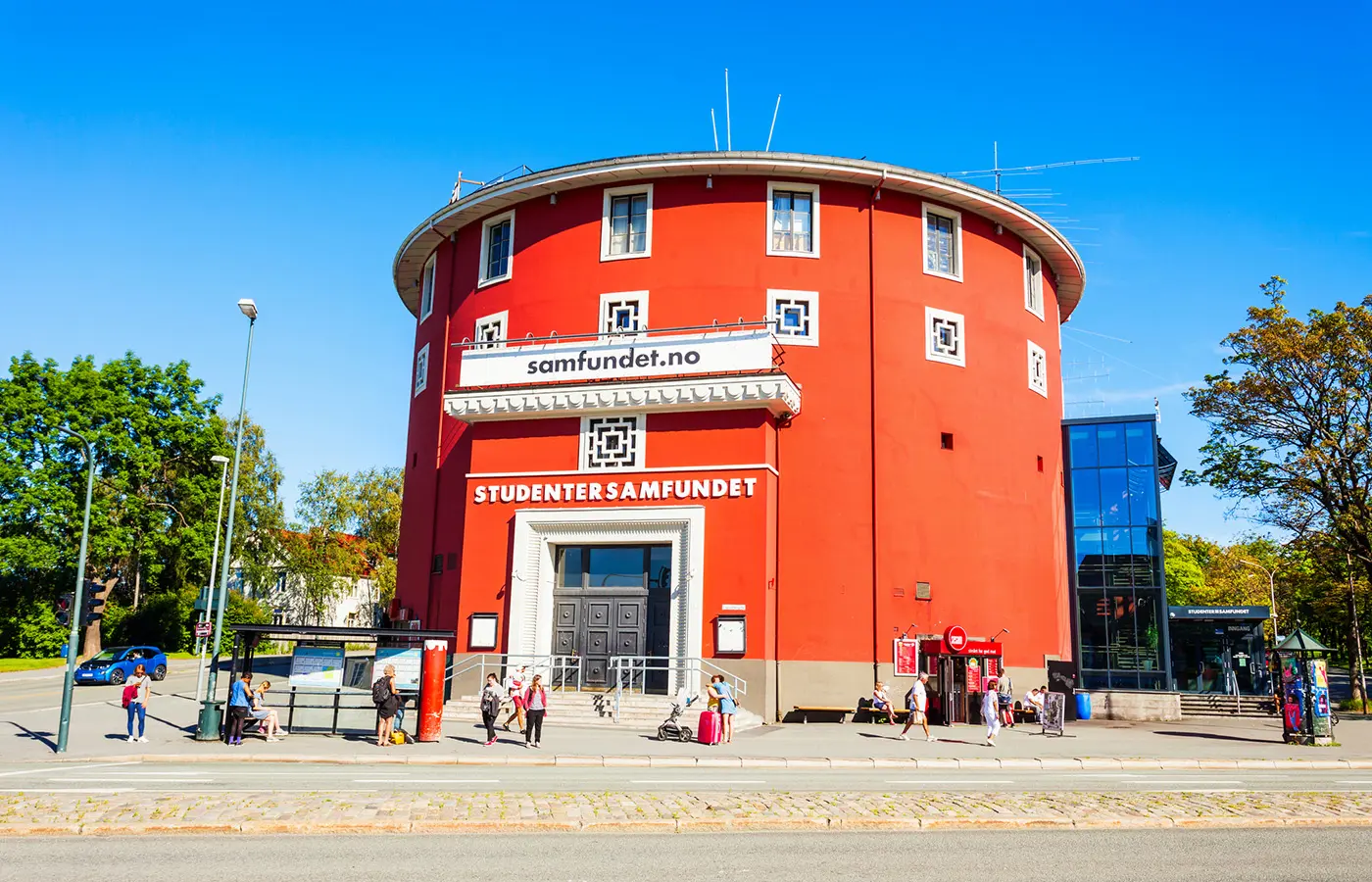 Eksteriørbilde av Studentersamfundet i Trondheim.