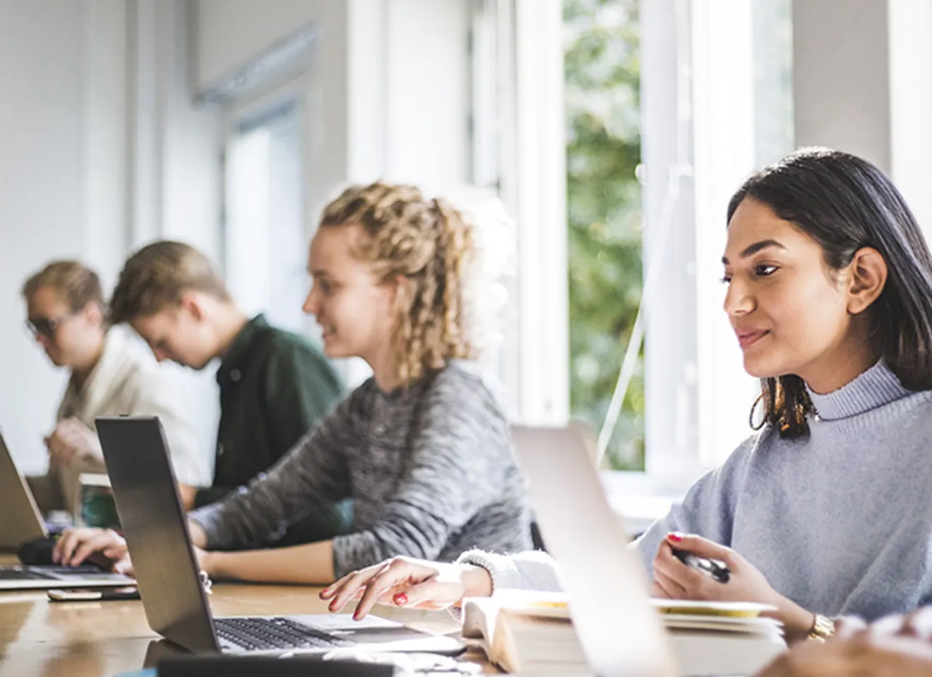 elever i et klasserom