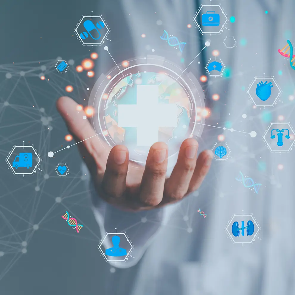 Digital helseteknologi med fokus på innovasjon, pasientbehandling og medisinske løsninger.