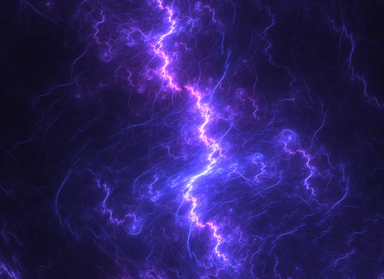 Illustrasjon av fusjon - blått lyn