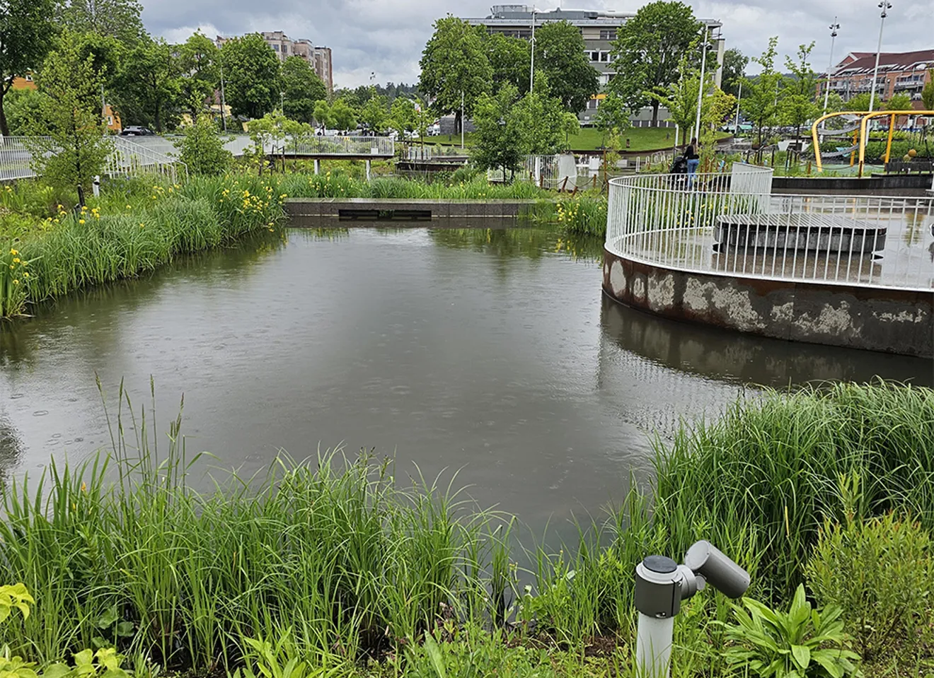 Dam i Skårerparken i Lørenskog.