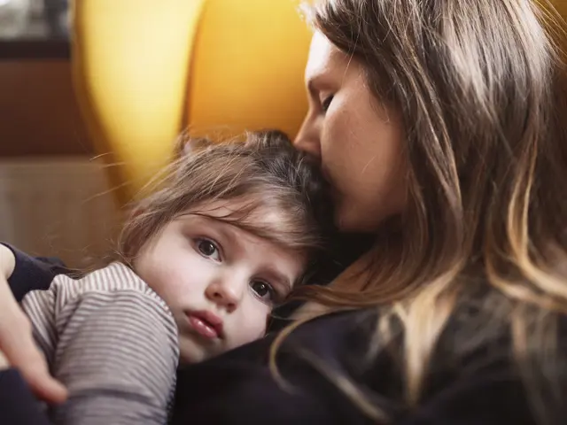 Mor og datter i sorg