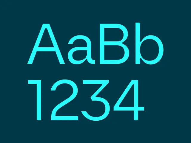 Eksampel av Teknas font og farger