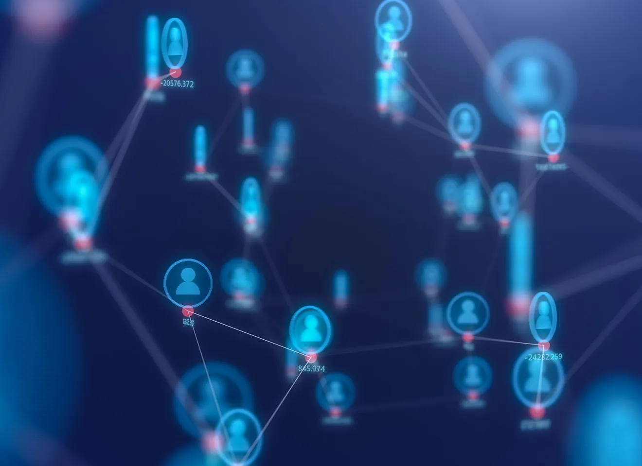 Illustrasjonsbilde av et nettverk av mennesker