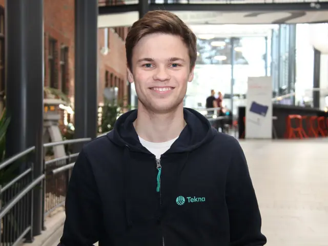 Erlend Hermansen, leder av Tekna sitt studentutvalg