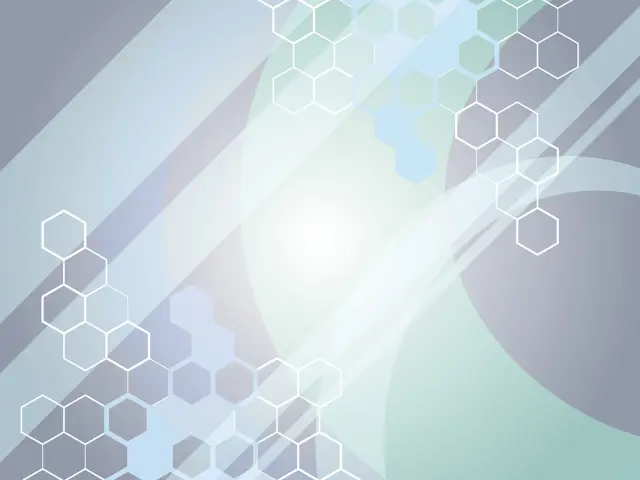 dekorativ illustrasjon med sekskanter 